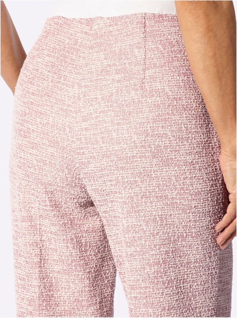 Pantalon qualité bouclée - taille standard - witt Bois de rose - Kiabi