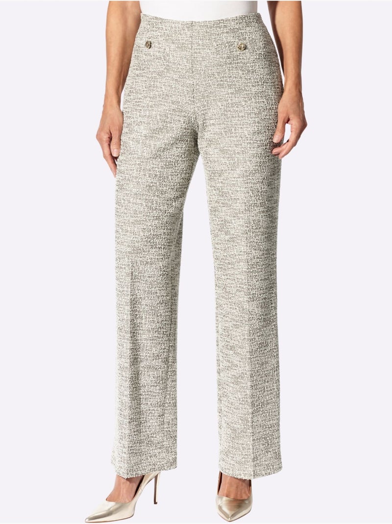 Pantalon qualité bouclée - taille standard - witt Marron/Choco - Kiabi