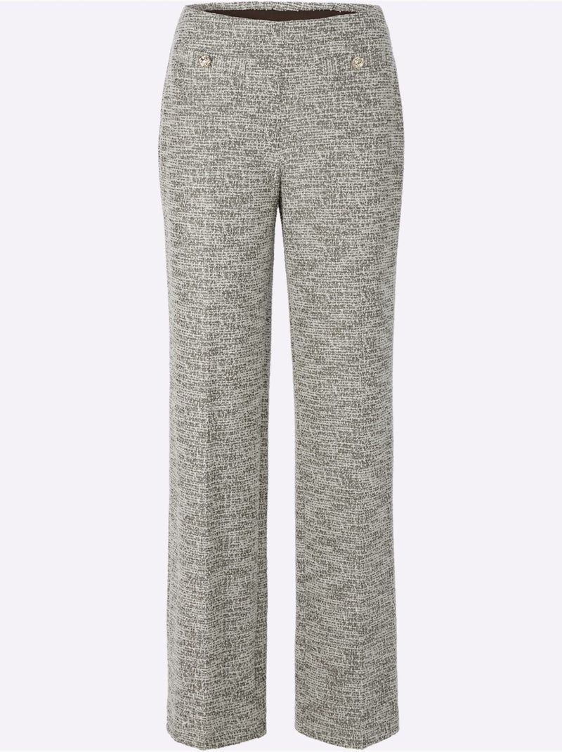 Pantalon qualité bouclée - taille standard - witt Marron/Choco - Kiabi