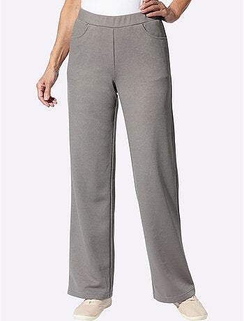 Pantalon Qualité Côtelée - Taille Courte - Moda Vilona