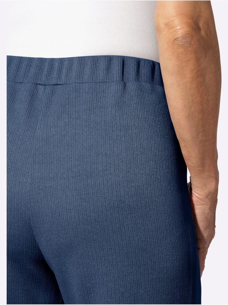Pantalon Qualité Côtelée - Taille Standard - Moda Vilona Bleu jean - Kiabi