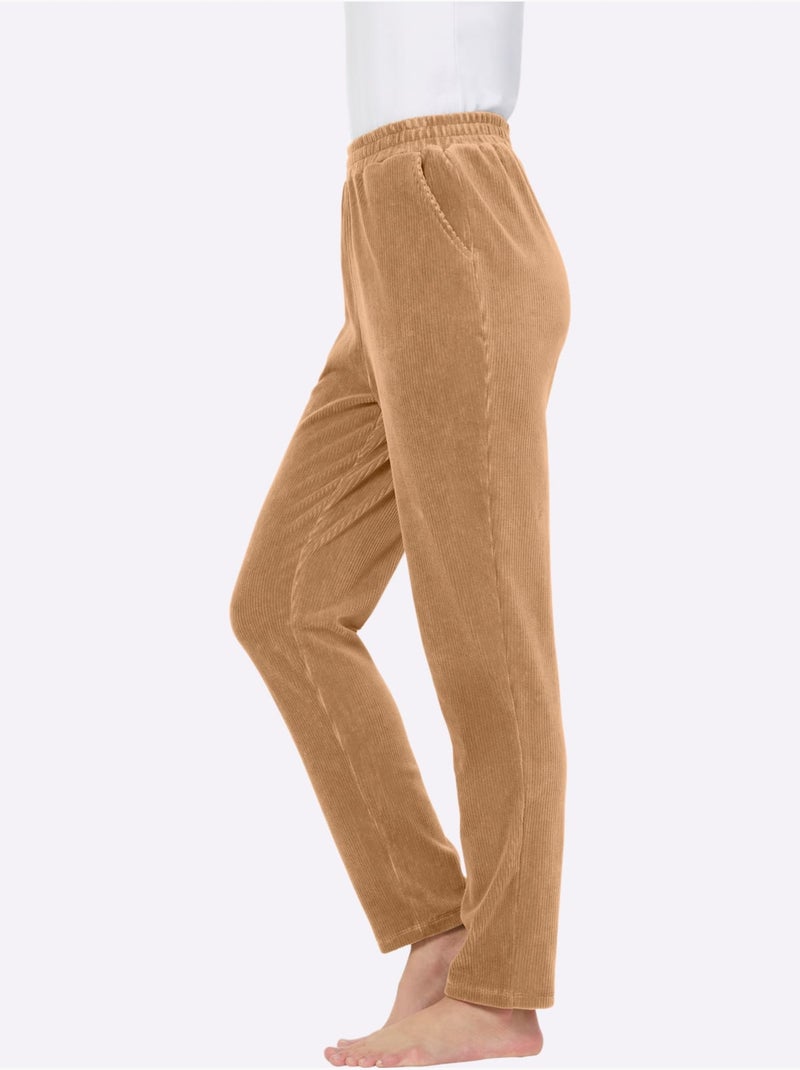 Pantalon Qualité Coton - Taille Courte - Witt Marron - Kiabi