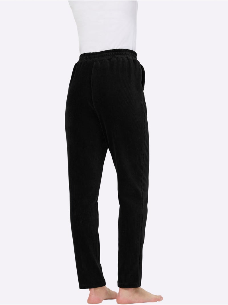 Pantalon Qualité Coton - Taille Courte - Witt Noir - Kiabi