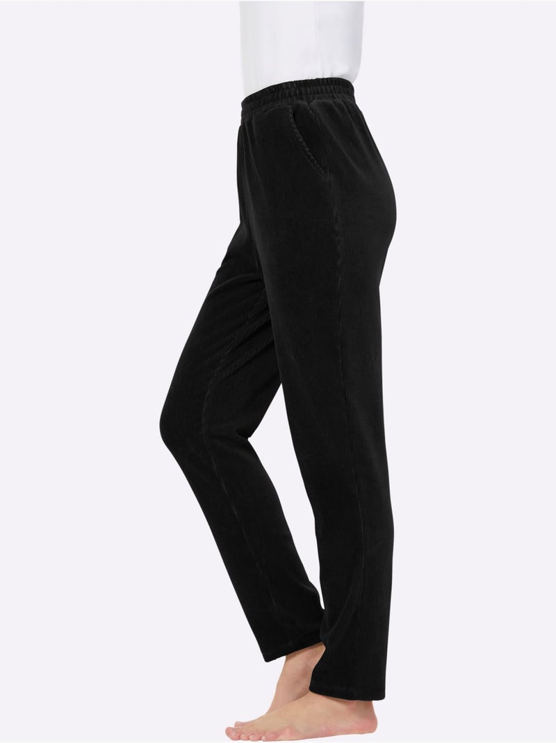 Pantalon Qualité Coton - Taille Courte - Witt Noir - Kiabi