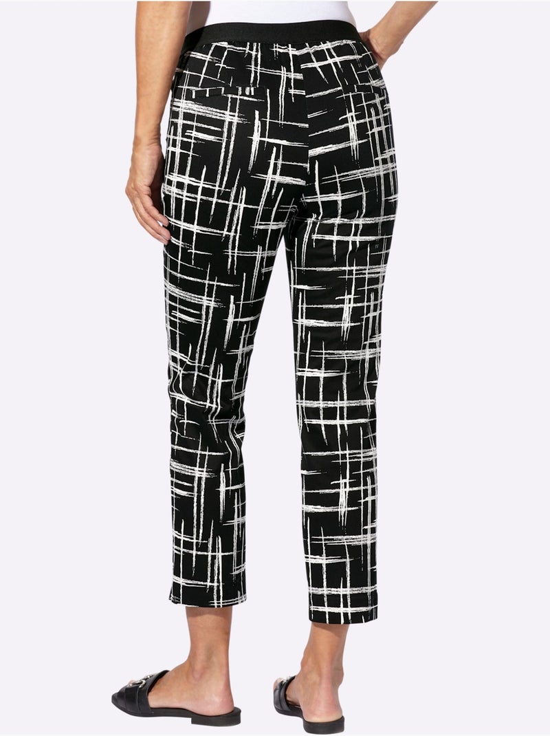 Pantalon Qualité Coton - Taille Standard - Witt Noir Blanc - Kiabi
