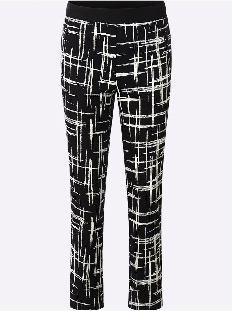 Pantalon Qualité Coton - Taille Standard - Witt Noir Blanc - Kiabi