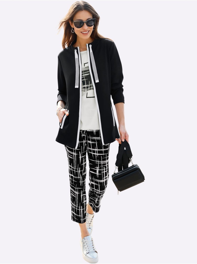 Pantalon Qualité Coton - Taille Standard - Witt Noir Blanc - Kiabi