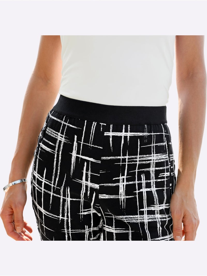 Pantalon Qualité Coton - Taille Standard - Witt Noir Blanc - Kiabi