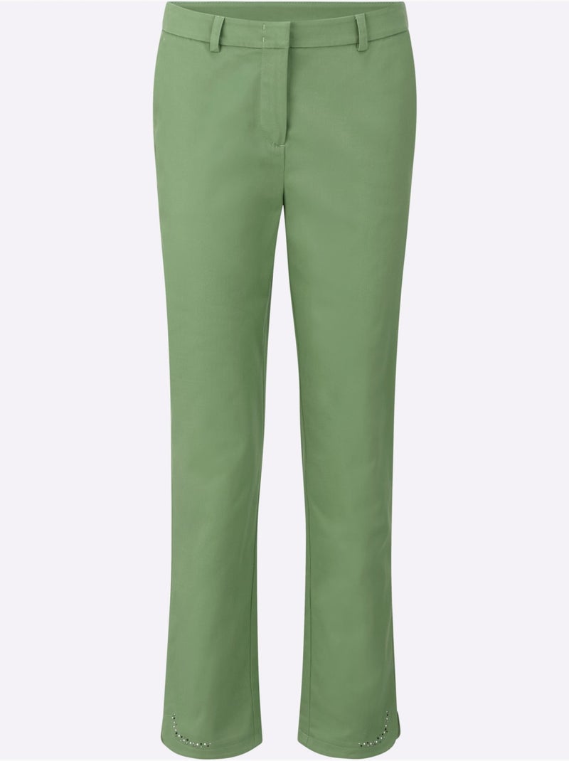 Pantalon Qualité Coton - Taille Standard - Witt Vert eucalyptus - Kiabi