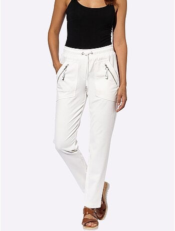Pantalon Qualité Douce Et Fluide - Taille Courte - Witt
