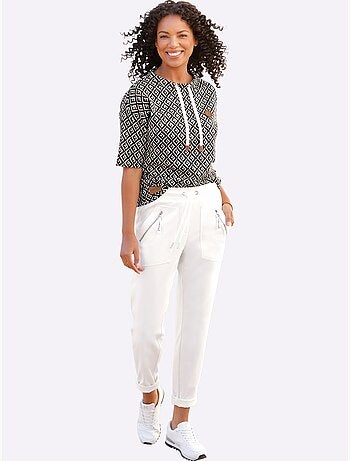 Pantalon Qualité Douce Et Fluide - Taille Courte - Witt