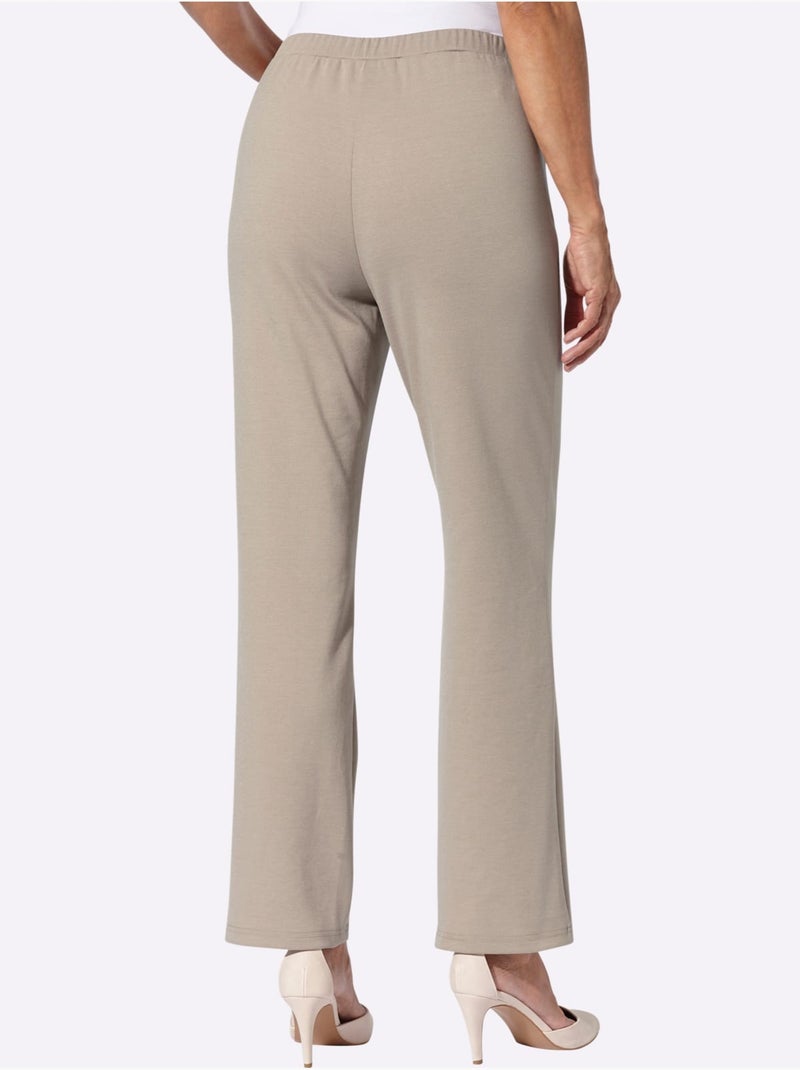 Pantalon Qualité Douce Et Fluide - Taille Standard - Witt Beige - Kiabi