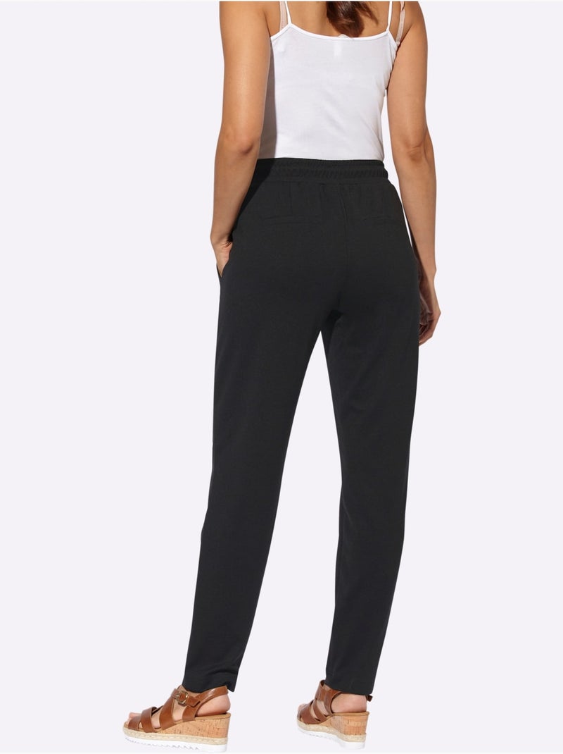 Pantalon Qualité Douce Et Fluide - Taille Standard - Witt Noir - Kiabi