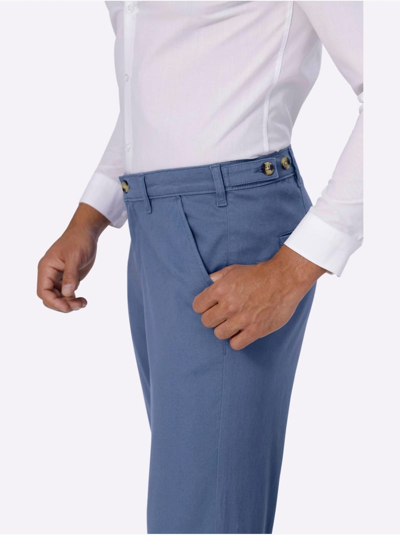 Pantalon Qualité Extensible - Taille Standard - Moda Vilona Bleu jean - Kiabi