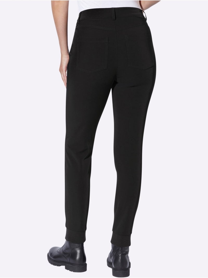 Pantalon qualité extensible supérieure - taille standard - helline Noir - Kiabi