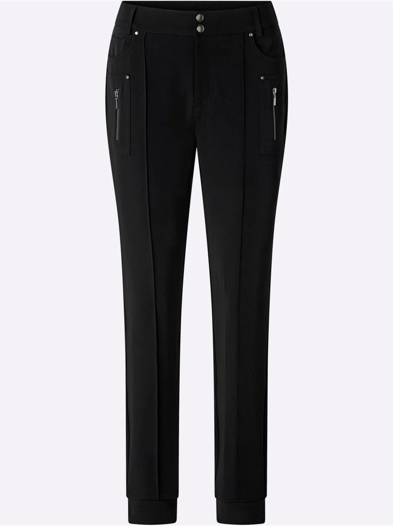 Pantalon qualité extensible supérieure - taille standard - helline Noir - Kiabi