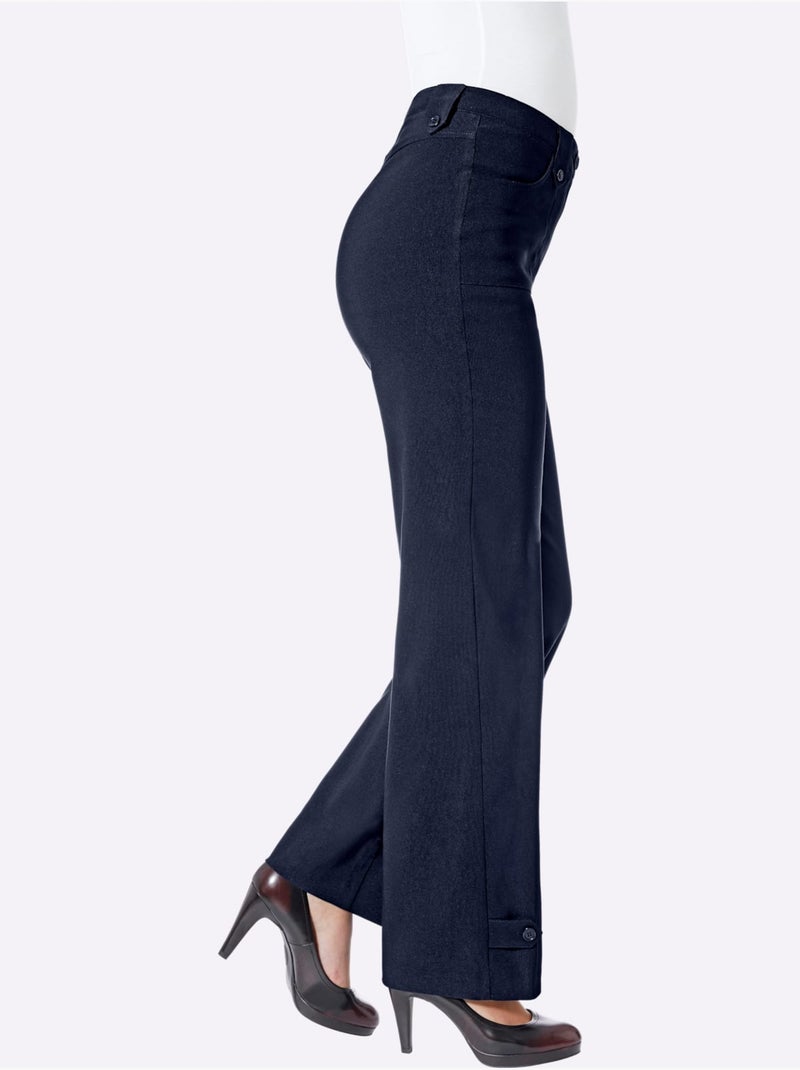 Pantalon Qualité Extensible Très Confortable - Taille Courte - Witt Bleu marine - Kiabi