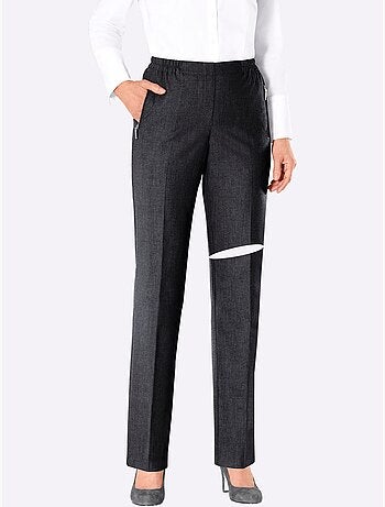 Pantalon qualité hiver légèrement grattée - taille extra courte - witt