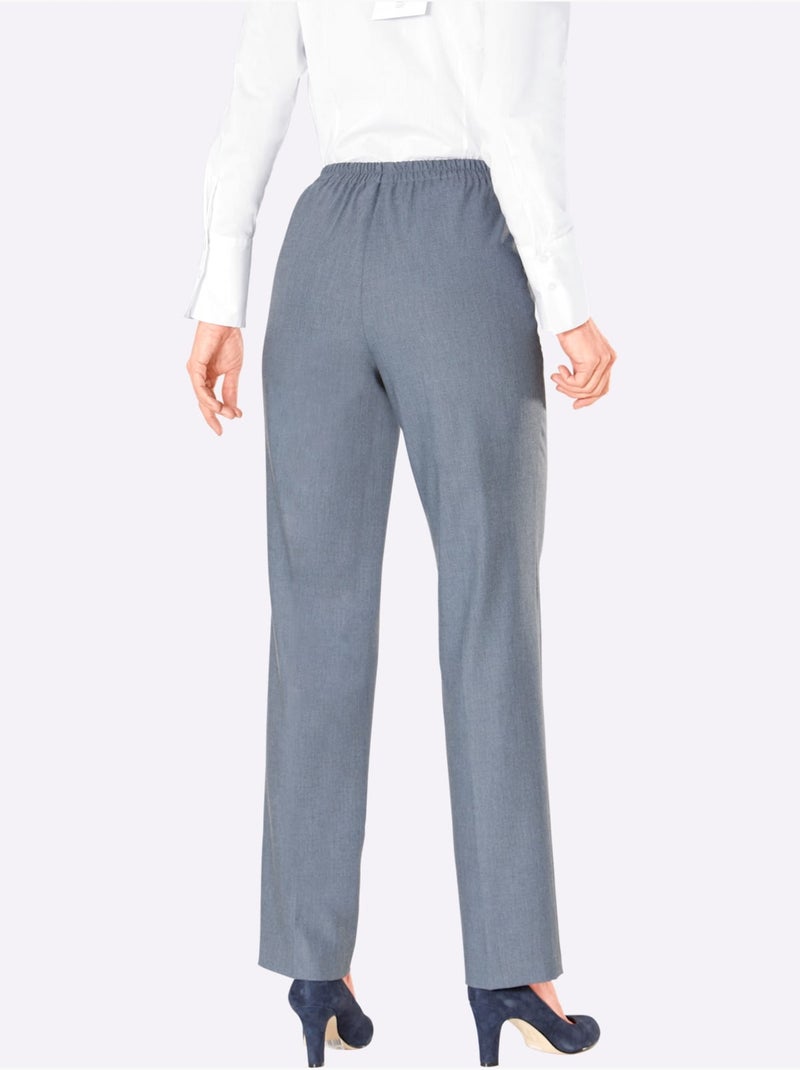 Pantalon qualité hiver légèrement grattée - taille standard - witt Bleu - Kiabi