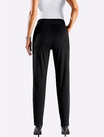 Pantalon en jersey avec poches et ceinture élastique - Taille standard - Moda Vilona
