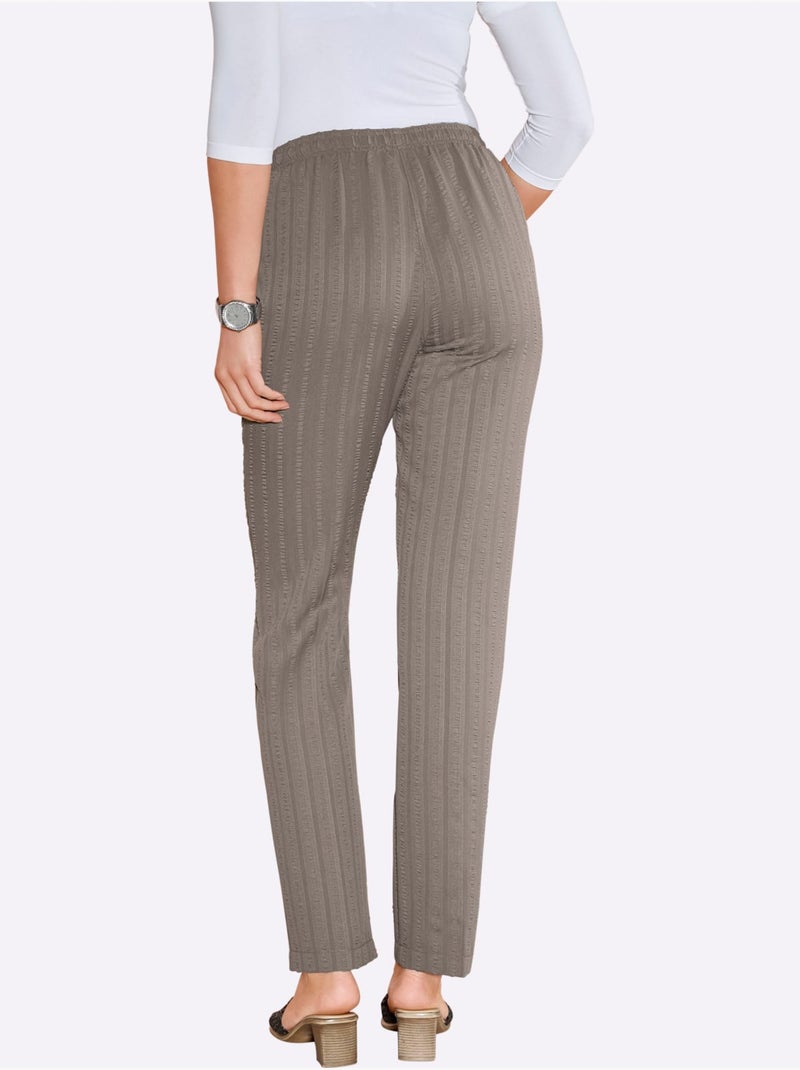 Pantalon Qualité Légère Idéale Pour L'été - Taille Standard - Moda Vilona Beige - Kiabi