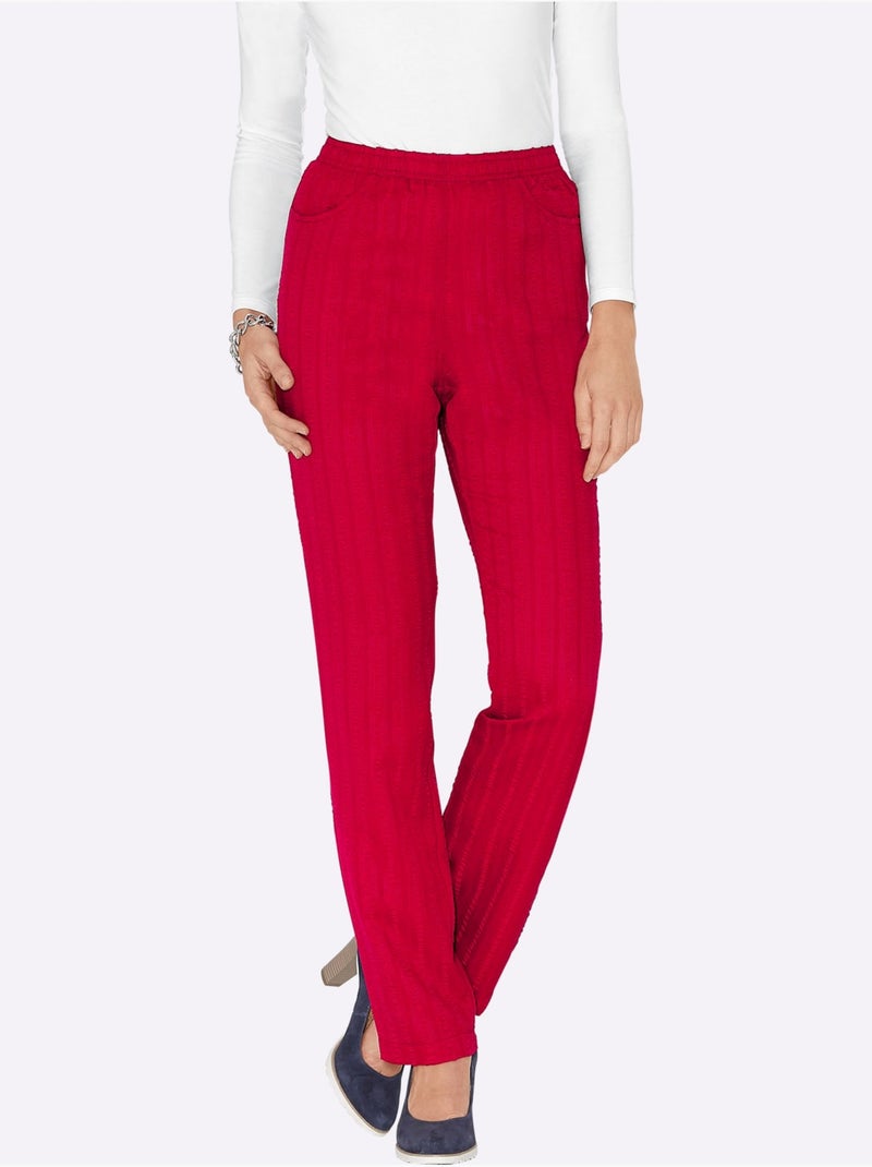 Pantalon Qualité Légère Idéale Pour L'été - Taille Standard - Moda Vilona Rouge - Kiabi