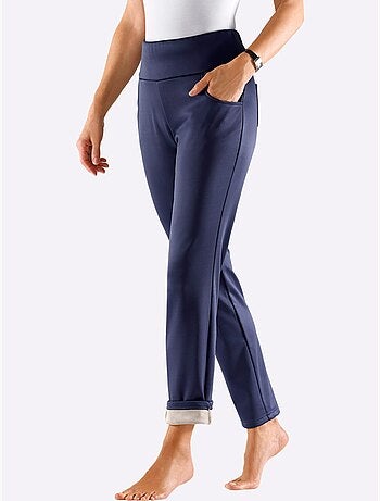 Pantalon qualité légèrement brillante - taille courte - witt