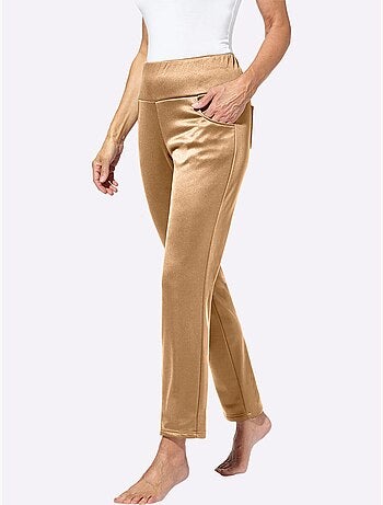 Pantalon qualité légèrement brillante - taille courte - witt