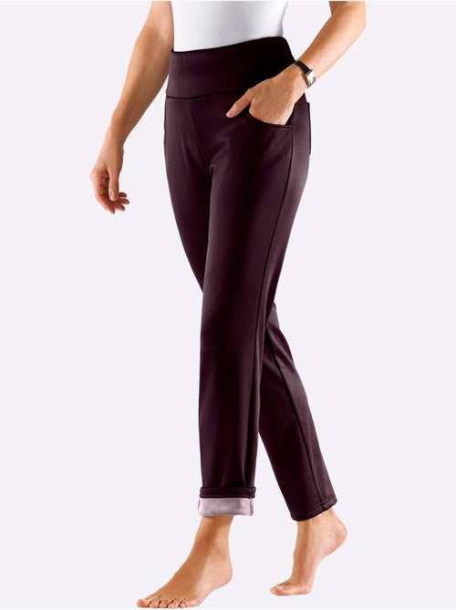 Pantalon qualité légèrement brillante - taille extra courte - witt - Kiabi Pantalon qualité légèrement brillante - taille extra courte - witt - Kiabi