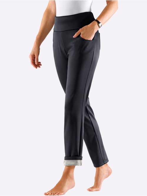 Pantalon qualité légèrement brillante - taille extra courte - witt - Kiabi Pantalon qualité légèrement brillante - taille extra courte - witt - Kiabi