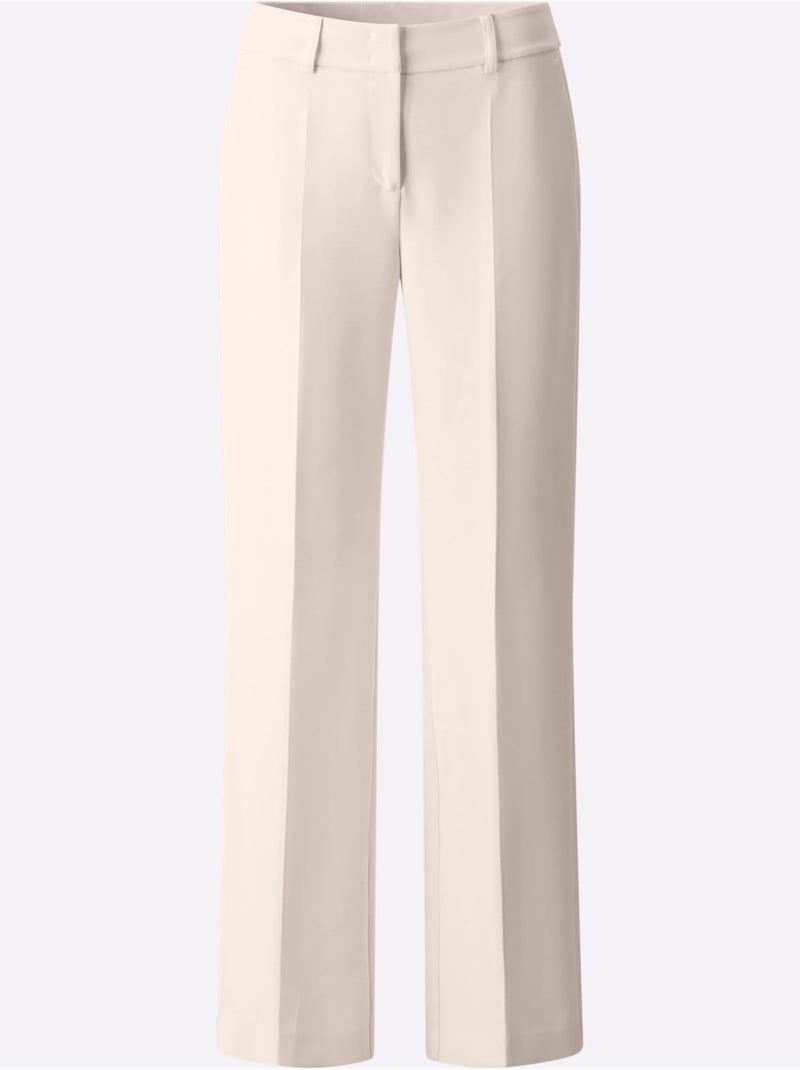 Pantalon Qualité Peu Froissable - Taille Standard - Helline Ivoire - Kiabi
