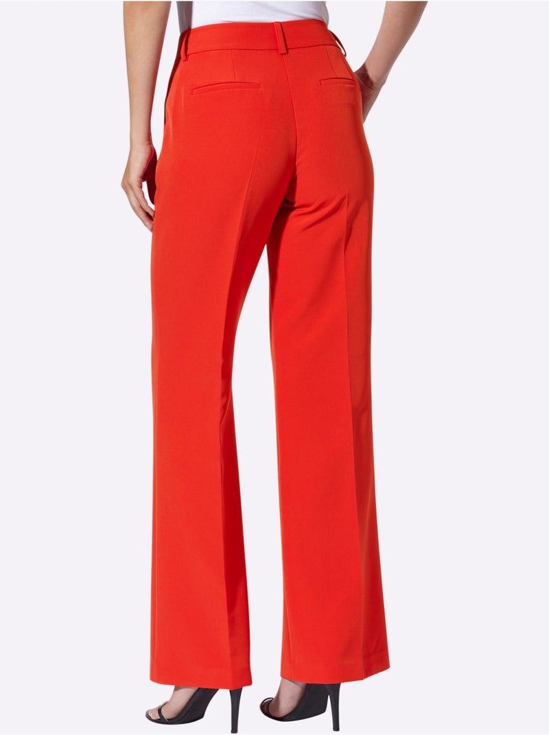 Pantalon Qualité Peu Froissable - Taille Standard - Helline Rouge - Kiabi