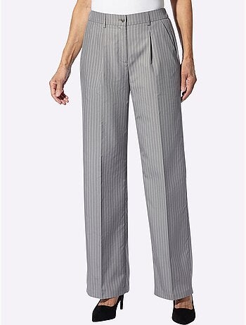 Pantalon qualité tissée - taille courte - moda vilona