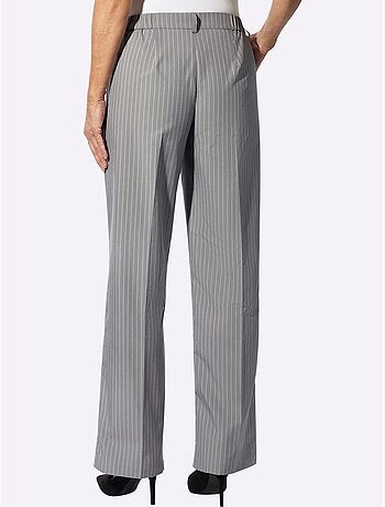 Pantalon qualité tissée - taille courte - moda vilona