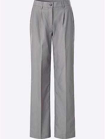 Pantalon qualité tissée - taille courte - moda vilona