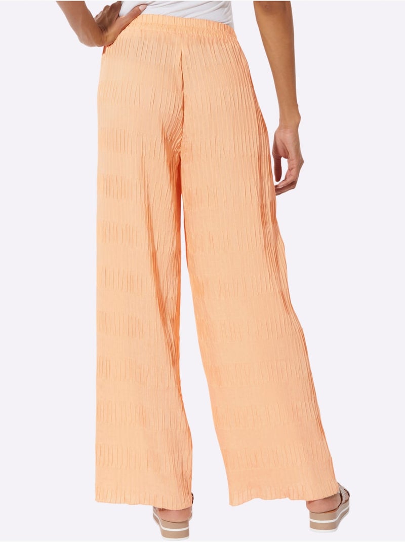 Pantalon qualité tissée - taille standard - helline Abricot - Kiabi