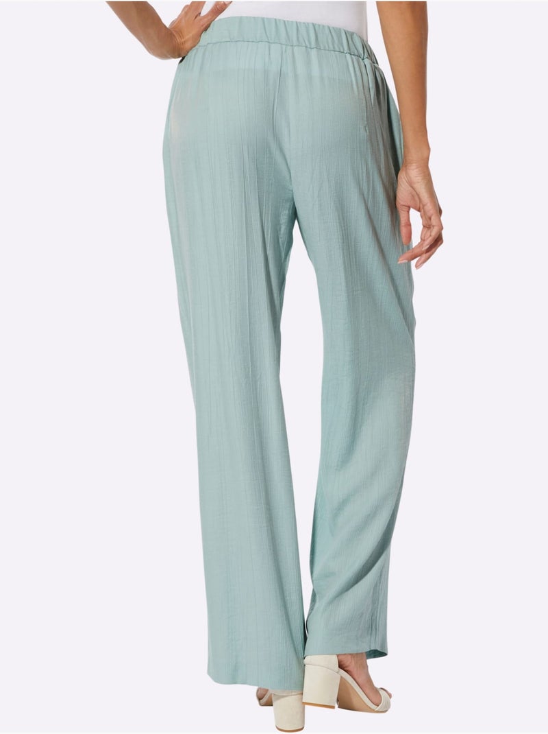 Pantalon qualité tissée - taille standard - helline Menthe - Kiabi