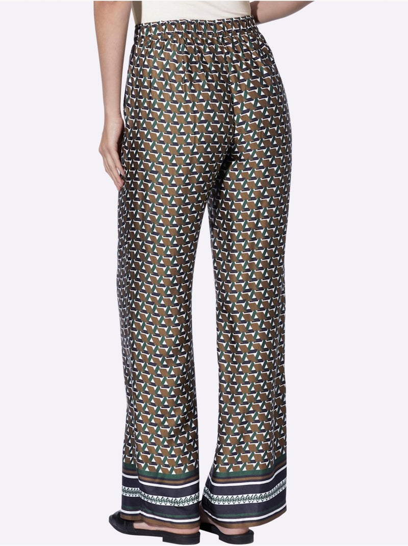 Pantalon qualité tissée - taille standard - helline Noir Marron - Kiabi