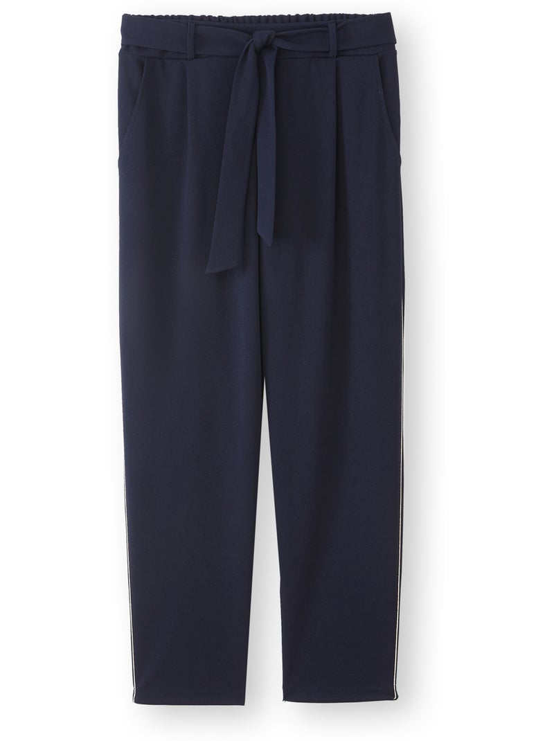 Pantalon raccourci élastiqué dos - DAXON Bleu marine - Kiabi