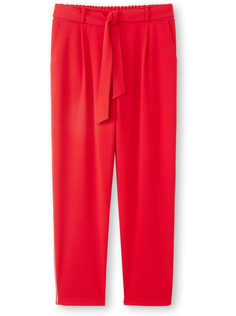 Pantalon raccourci élastiqué dos - DAXON Rouge - Kiabi