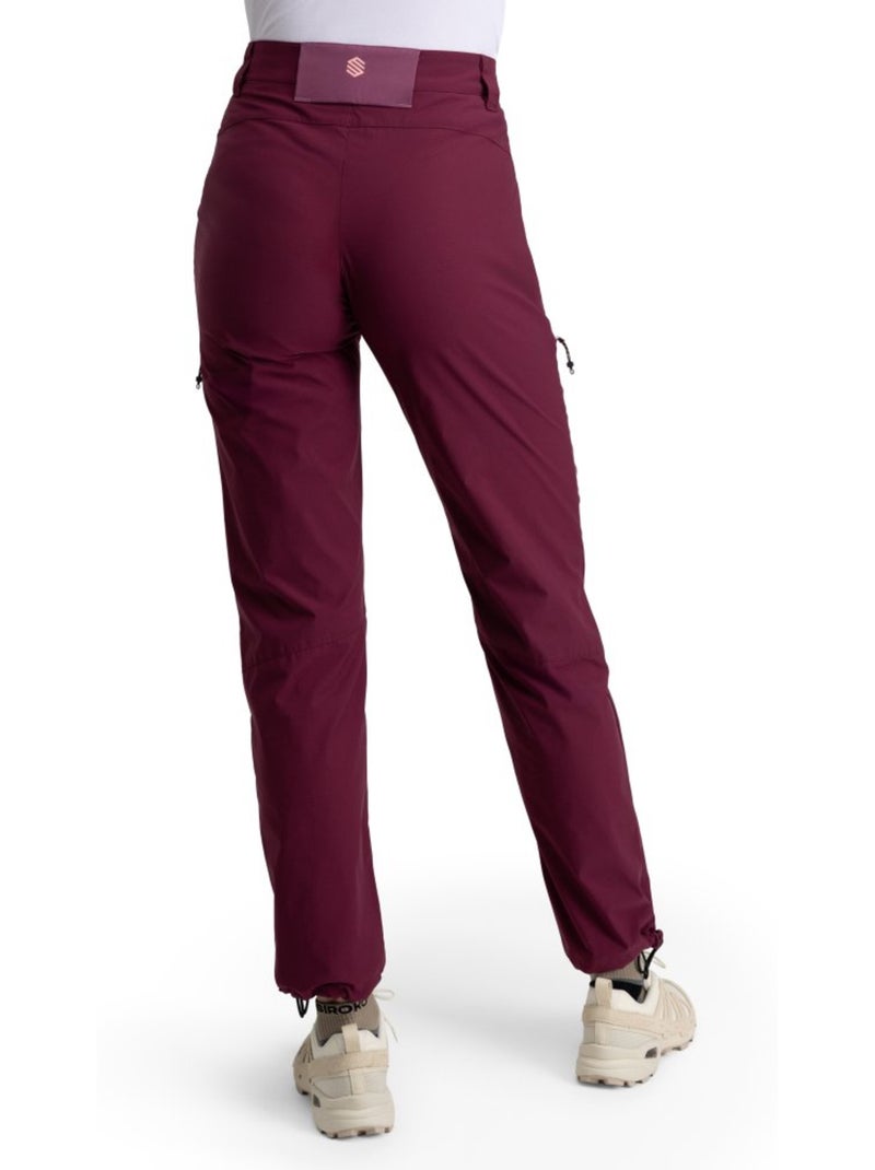Pantalon randonnée léger femme randonnée femme vortex Violet - Kiabi
