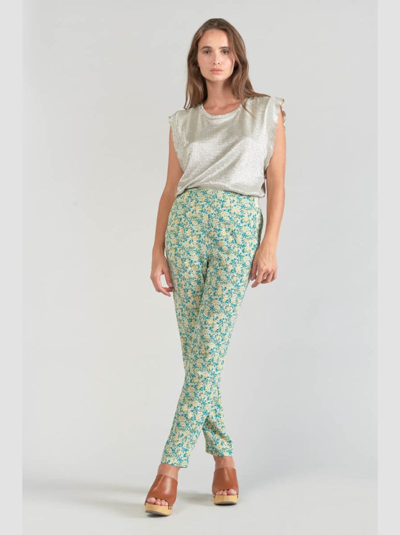 Pantalon RANI carotte 'Le Temps Des Cerises' Bleu - Kiabi