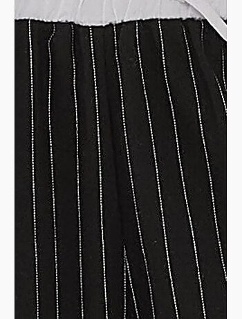 Pantalon rayé à taille élastique hiccup