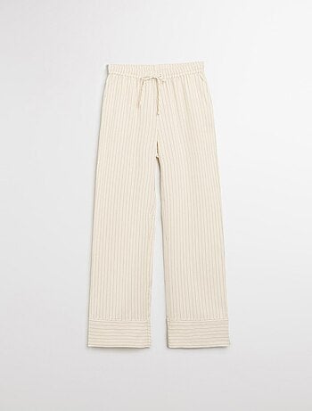 Pantalon rayé avec Lyocell, MO Fashion