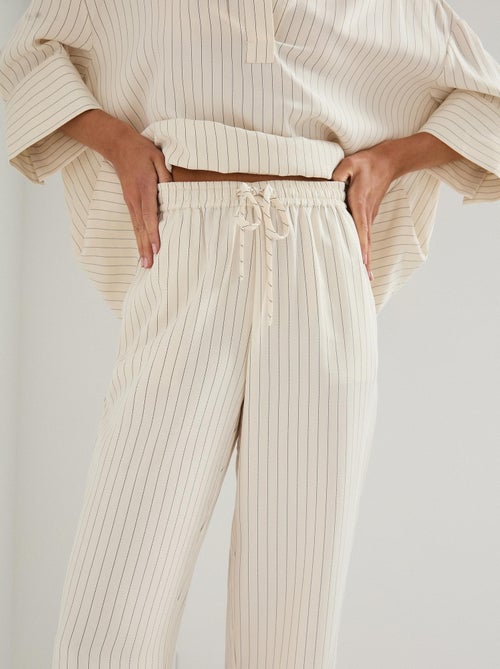 Pantalon rayé avec Lyocell, MO Fashion - Kiabi
