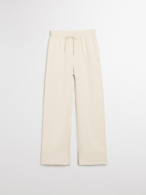 Pantalon rayé avec Lyocell, MO Fashion - Kiabi