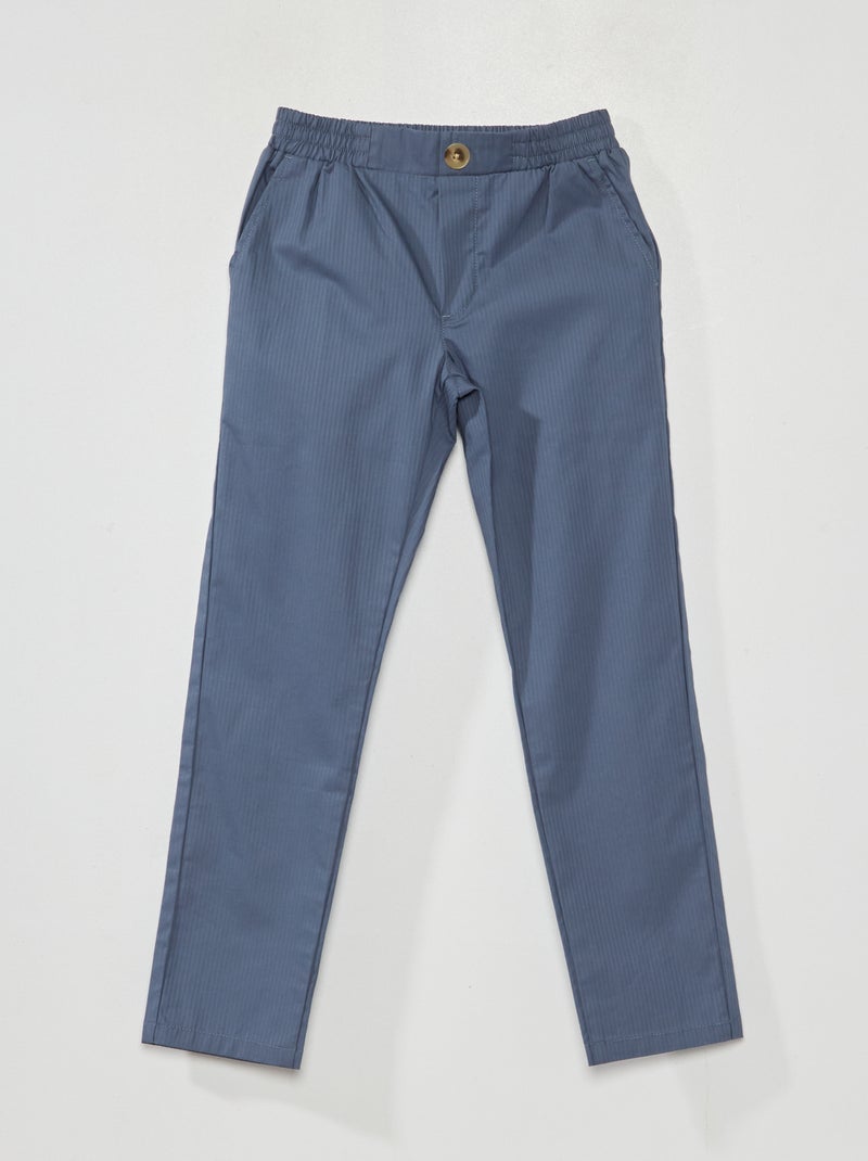 Pantalon rayé BLEU BERIN - Kiabi