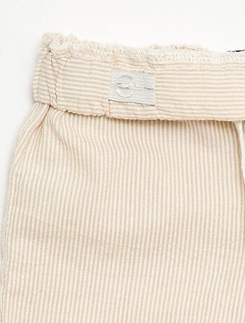 Pantalon vichy en seersucker