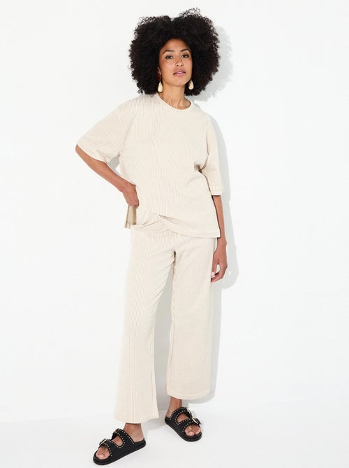 Pantalon rayé MO Fashion - Kiabi