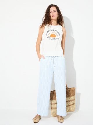 Pantalon rayé MO Fashion